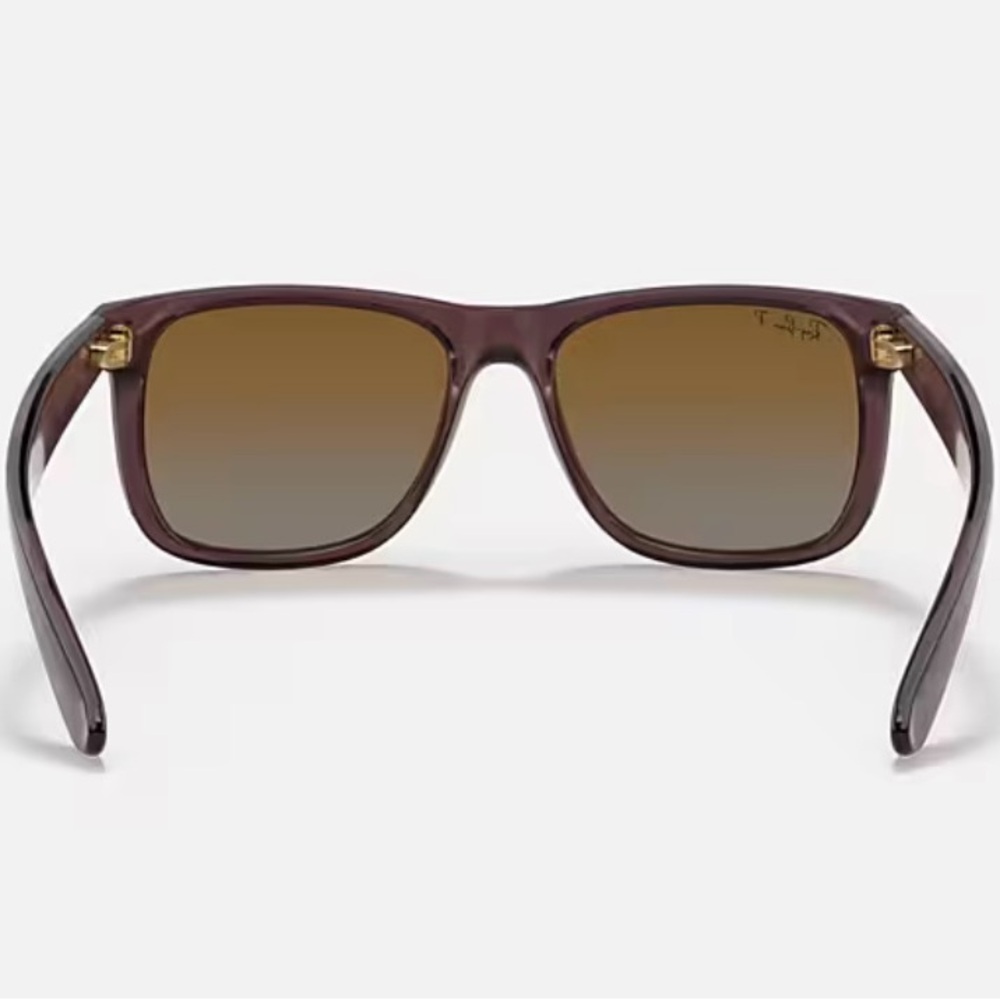 Ray-Ban JUSTIN Classic RB4165 6597/T5 54-16 Brown Clear Frame - Picture 9 of 16